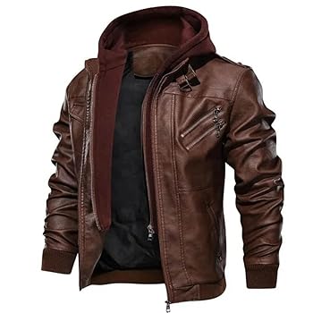 ジャケット・アウター OHOTORO Balmacaan Leather Jacket brown Sapro Leather Jacket - Brown - Holzweiler